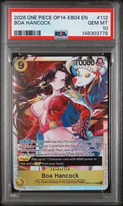 2026 ONE PIECE OP14-EB04 EN #112 BOA HANCOCK PSA 10 (Q778 - Image 1