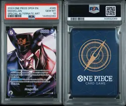 One Piece CCG Magellan Paramount War OP02-085 Alternate Art Foil SP PSA 10 - Image 3