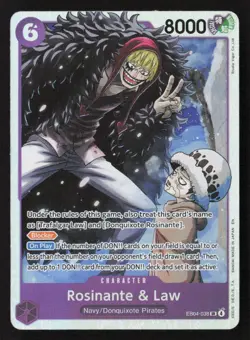 Rosinante & Law SR EB04-038 NM - One Piece TCG - Image 1