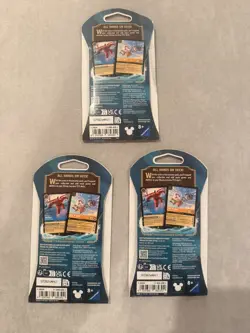 3-Disney Lorcana Booster Sleeves Azurite Sea - Image 2