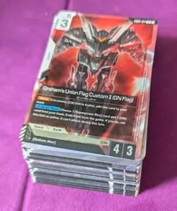 GUNDAM CARD GAME BULK 350 CARD LOT GD04 BANDAI ENGLISH C/U/R + EXTRA RESOURCES - Image 3