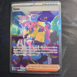 Pokemon TCG Iono Card 237/091 Paldean Fates Near Mint Special Illustration Rare - Image 1