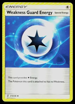 Pokemon Card Unified Minds Weakness Guard Energy 213/236 Uncommon - Image 1