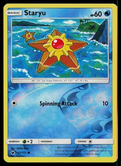 Pokemon Card Crimson Invasion Staryu 15/111 Common Reverse Holo - Image 1