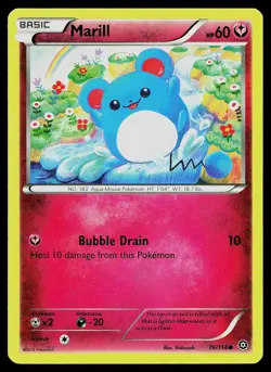 Pokemon Card Steam Siege Marill 76/114 Common - Image 1