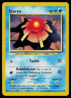 Pokemon Card Neo Revelation Staryu 56/64 Common - Image 1