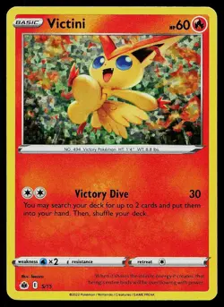 Pokemon Card McDonald's Promos 2022 Victini 5/15 Promo - Image 1