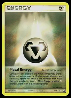 Pokemon Card Delta Species Metal Energy 107/113 Rare - Image 1
