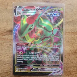 Pokemon TCG Rayquaza VMAX Holo Ultra Rare Card Evolving Skies 111/203 - Image 1