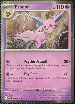 Espeon - (Cosmos Holo) 033/131 Miscellaneous Cards & Products - Pokemon - Image 1