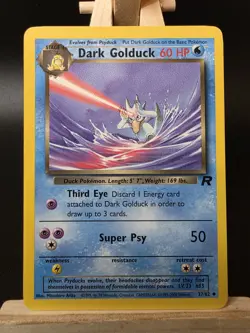 Dark Golduck Team Rocket 37/82 Pokemon Card WOTC LP/NM - Image 1