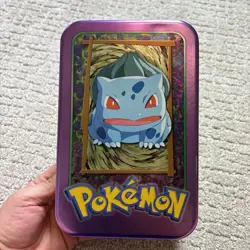 Topps TV Animation Nintendo Edition Pokemon 1999 Bulbasaur Collectible Card Tin - Image 1
