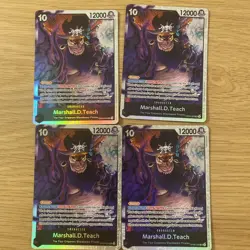 4x OP09-093 | Marshall D Teach | SR | Playset | One Piece Card Game | English - Image 1