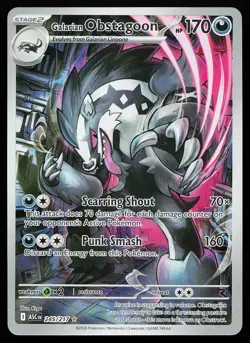 Galarian Obstagoon 245/217 Holo Illustration Rare Ascended Heroes Pokemon Card - Image 1