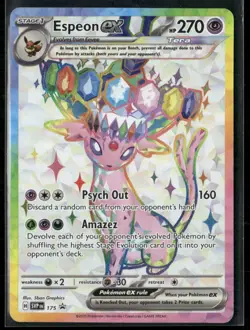 Espeon ex SV: Scarlet & Violet Promo Cards #SVP 175 Promo,Holo - Image 1