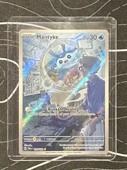 Pokemon TCG Mantyke Card 189/182 Sv04: Paradox Rift - Image 1
