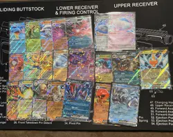 Pokemon Card Lot of 22 Double Rares No Duplicates NM English Plus Free Cards - Image 1
