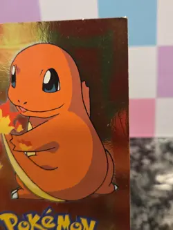 HOLO E4 #04 CHARMANDER TOPPS POKEMON 1ST ED STAGE 1 BLUE LOGO CARD TV ANIMATION - Image 3