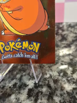 HOLO E4 #04 CHARMANDER TOPPS POKEMON 1ST ED STAGE 1 BLUE LOGO CARD TV ANIMATION - Image 4