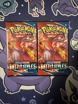 Pokemon TCG Battle Styles Booster Packs X2 - Image 1