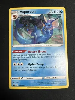 Vaporeon Promo SWSH: Sword & Shield Promo Cards SWSH072 NM - NM+ - Image 1