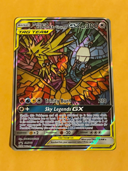 2019 Pokemon Hidden Fates Moltres Zapdos Articuno ETB BSP Promo #SM210 - Image 1