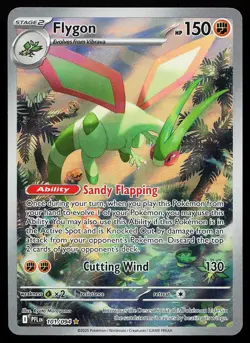 Flygon 101/094 Holo Illustration Rare Phantasmal Flames Pokemon Card - Image 1