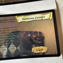Hermione Granger Professor Thomas Hagrid Foil Holo Harry Potter TCG Vtg 6 Cards - Image 4