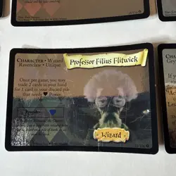 Hermione Granger Professor Thomas Hagrid Foil Holo Harry Potter TCG Vtg 6 Cards - Image 5