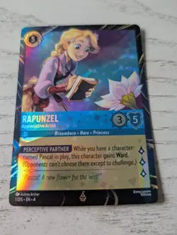 2026 Disney Lorcana Archazias Island Rapunzel EPCOT Promo Card - Image 1