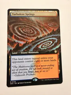 Turbulent Springs (Extended Art) ✅Secrets of Strixhaven ✅ Magic (mtg) - Image 1