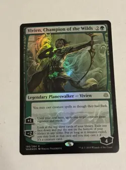 Vivien, Champion of the Wilds foil magic the gathering War of the Spark LP mtg - Image 1