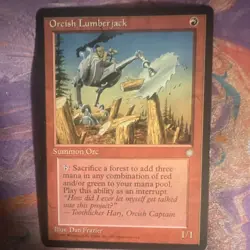 Wizards of the Coast Orcish Lumberjack Ice Age Creature Regular English - Image 1