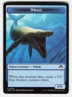 WHALE // ENERGY RESERVE DOUBLE-SIDED TOKEN - Magic: The Gathering - Leo LP - Image 1