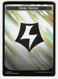 WHALE // ENERGY RESERVE DOUBLE-SIDED TOKEN - Magic: The Gathering - Leo LP - Image 2