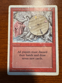 Magic The Gathering: Wheel of Fortune Revised 3rd Edition Regular MTG Reserved - Image 1