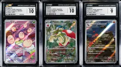 Lot of (5) 2024 Pokemon Japanese Art Rare Holo CGC MINT 9 - GEM MINT 10 - Image 4