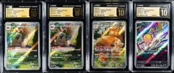 Lot of (4) 2023 Pokemon Japanese Violet ex Art Rare Holo CGC PRISTINE 10 - Image 1