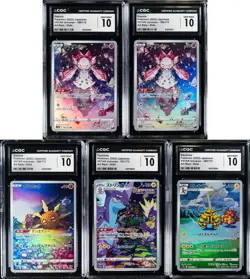 Lot of (5) 2022 Pokemon Japanese VSTAR Universe Art Rare Holo CGC GEM MINT 10 - Image 1