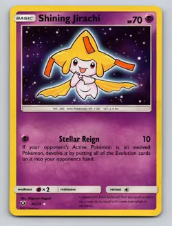 Shining Jirachi 42/73 Rare Shining Shining Legends Pokemon Holo MP+ - Image 1