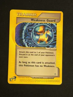 Weakness Guard 141/147 Uncommon Aquapolis Pokemon LP - Image 1
