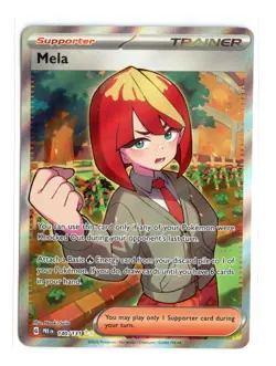 Mela 140/131 Ultra Rare Holo SV: Prismatic Evolutions Pokemon NM - Image 1