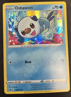 Oshawott (Cosmo Holo) SWSH222 Holo P Sword & Shield Promo Pokemon NM/M - Image 1