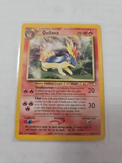 Pokemon TCG Quilava Neo Genesis 47/111 Regular Unlimited Uncommon Heavy Play - Image 1