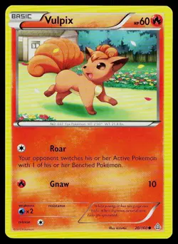 Pokemon Card Primal Clash Vulpix 20/160 Common - Image 1