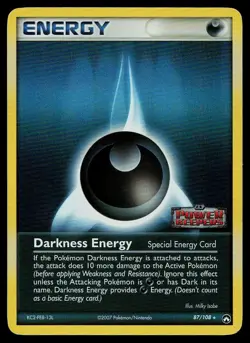 Pokemon Card Power Keepers Darkness Energy 87/108 Rare Reverse Holo STAMPED - Image 1
