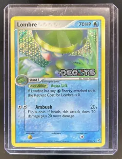 2005 Pokemon EX Deoxys Lombre Reverse Holo #33/107 Damaged - Image 1