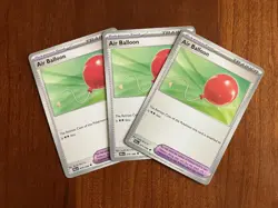 Air Balloon 79/86 BLK Trainer X3 Pokemon Card TCG Playset - Image 1