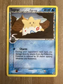 Pokemon TCG Togepi (Delta Species) EX Dragon Frontiers 41/101 Regular LP/MP - Image 1