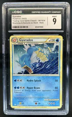 2023 Pokemon Classic Gyarados Blastoise & Suicune ex Deck #007/034 CGC 9 - Image 1